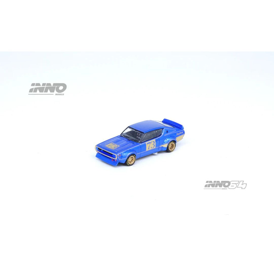 Inno 64 Nissan Skyline 2000 GT-R (KPGC110) Racing Concept Azul Metalizado