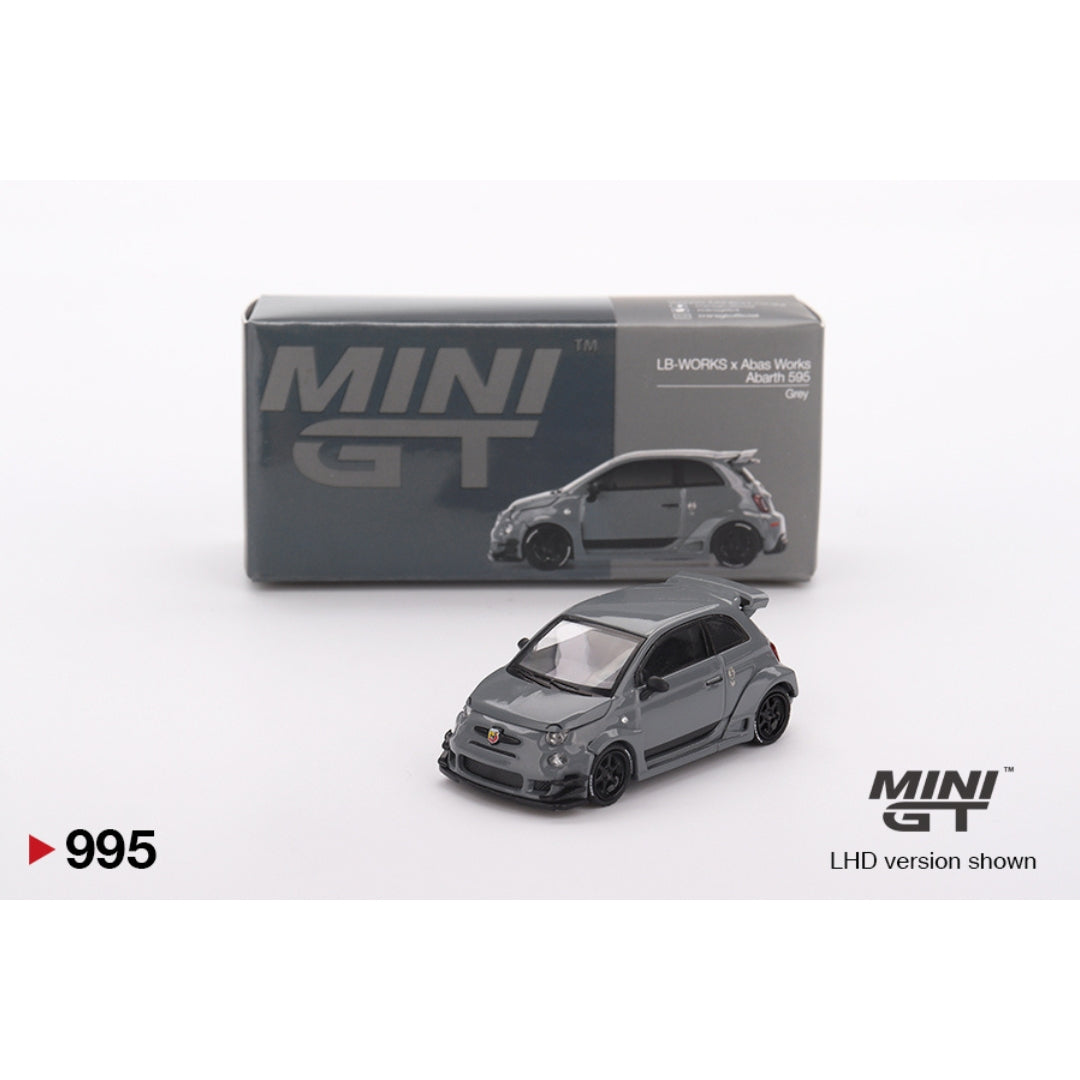 Mini GT Abarth 595 LB-WORKS x Abas Works Grey - 995