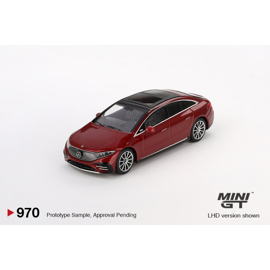 Mini GT Mercedes-Benz EQS 580 4MATIC Red Metallic - 970