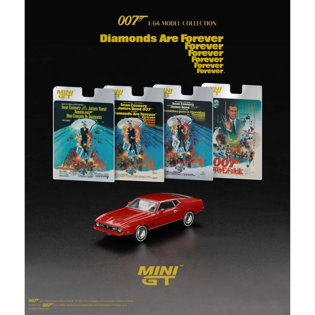 Mini GT 007 Ford Mustang Mach 1 "Diamonds Are Forever" Blíster Español - 905