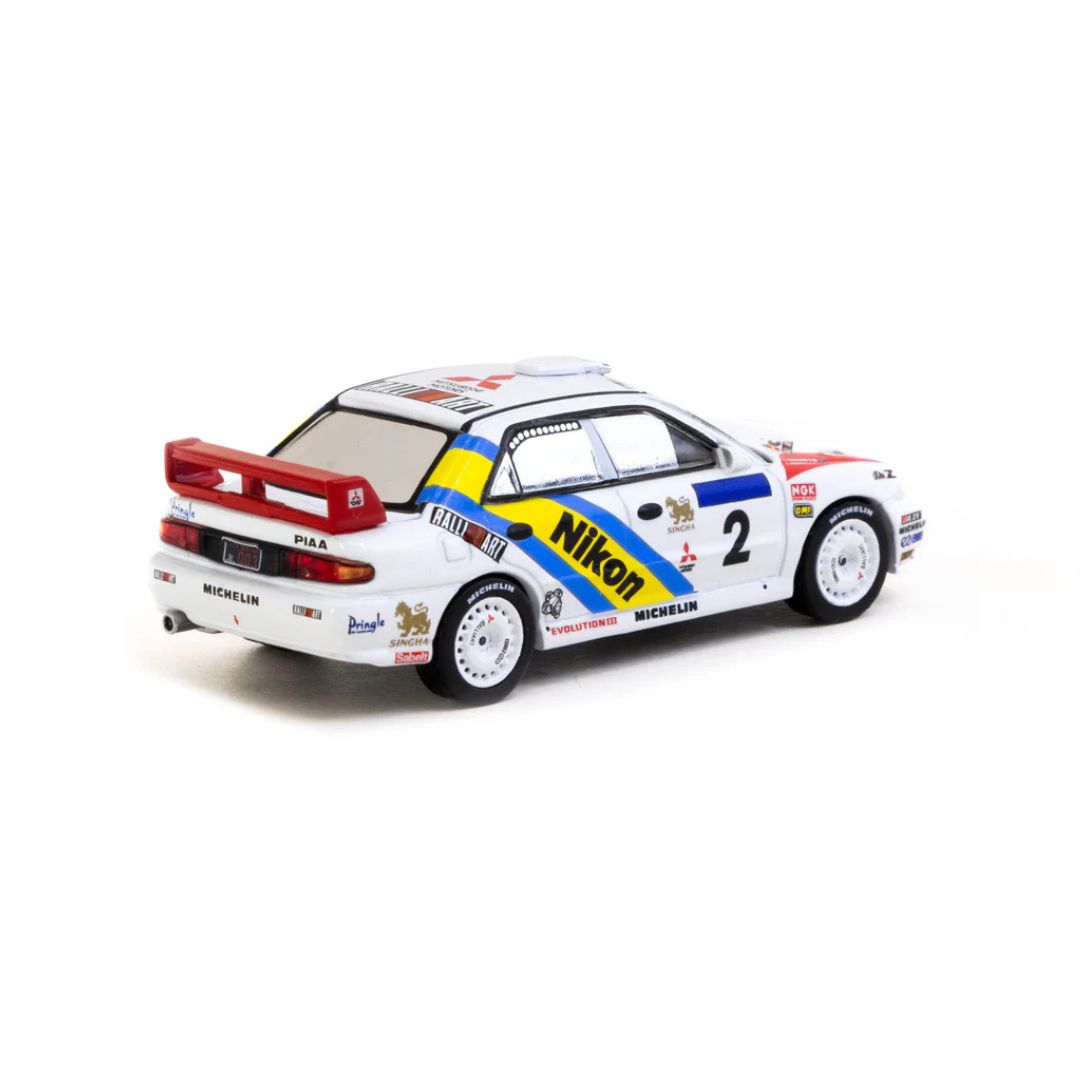 Tarmac Works Mitsubishi Lancer Evolution III #2 K. Eriksson/S. Parmander Hong Kong-Beijing Rally 1995 Winner