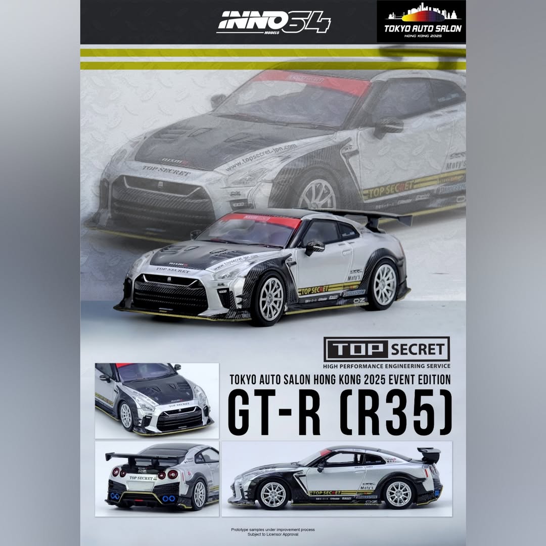 Inno64 Nissan Skyline GT-R R35 Top Secret | 2025 Hong Kong Tokyo Auto