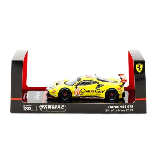 Tarmac Works 2023 Ferrari 488 GTE S. Huffaker / T. Kimura / D. Serra 24h of Le Mans