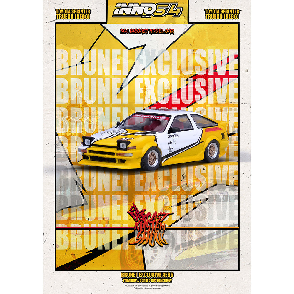 Inno 64 Toyota Sprinter Trueno AE86 – Brunei Diecast Kustom Show 2024