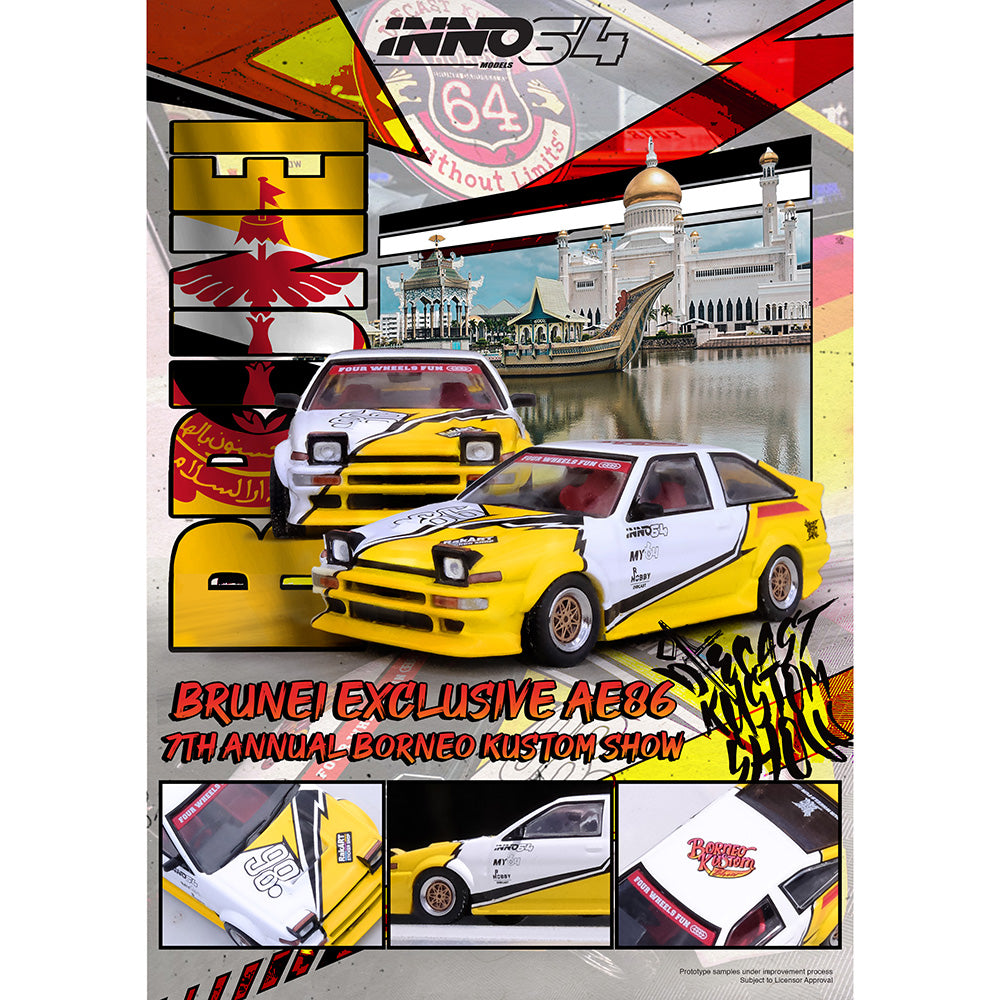 Inno 64 Toyota Sprinter Trueno AE86 – Brunei Diecast Kustom Show 2024