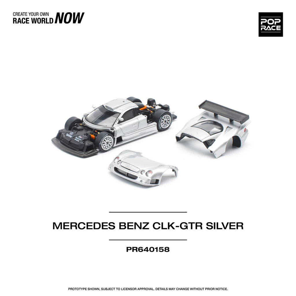 *EN CAMINO* Pop Race Mercedes-Benz AMG CLK GTR Silver