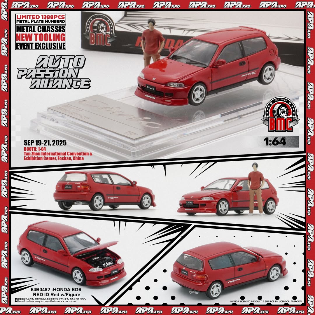 *PRE-ORDER* BMC Honda Civic EG6 w/ figure | 2025 Auto Passion Alliance (APA)