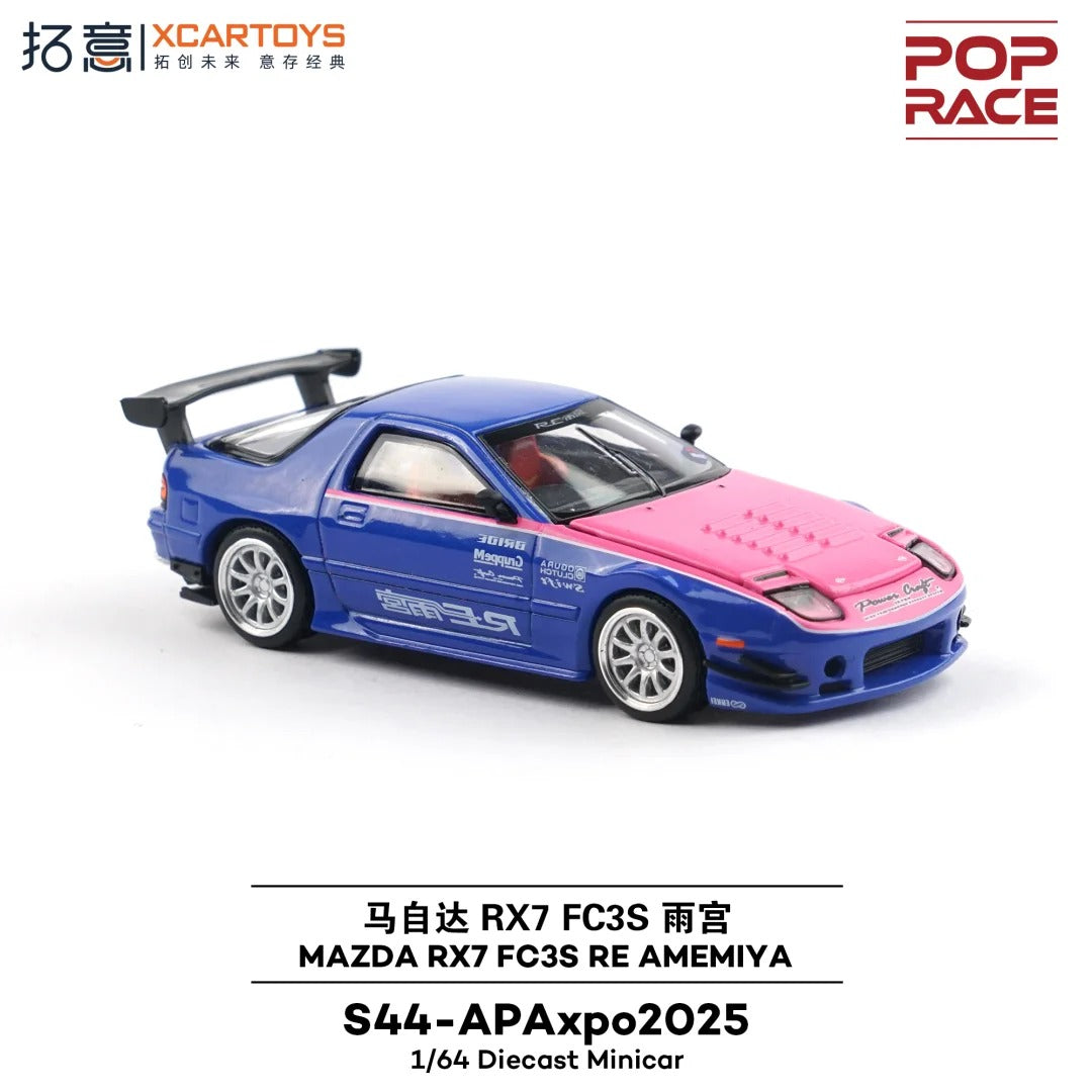 *PRE-ORDER*  Pop Race Mazda RX7 FC3S RE AMEMIYA Pink & Blue | 2025 Auto Passion Alliance (APA)