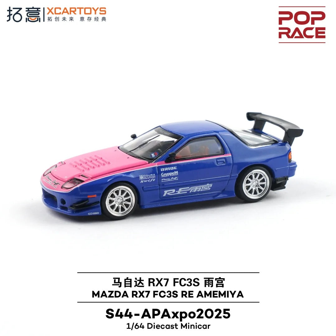 *PRE-ORDER*  Pop Race Mazda RX7 FC3S RE AMEMIYA Pink & Blue | 2025 Auto Passion Alliance (APA)