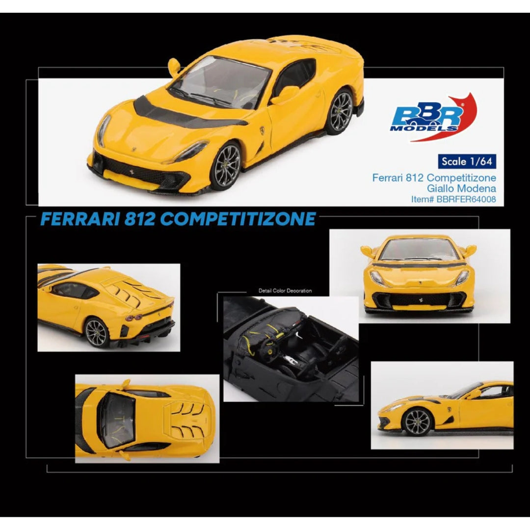 *EN CAMINO* BBR Models Ferrari 812 Competitizone Giallo Modena