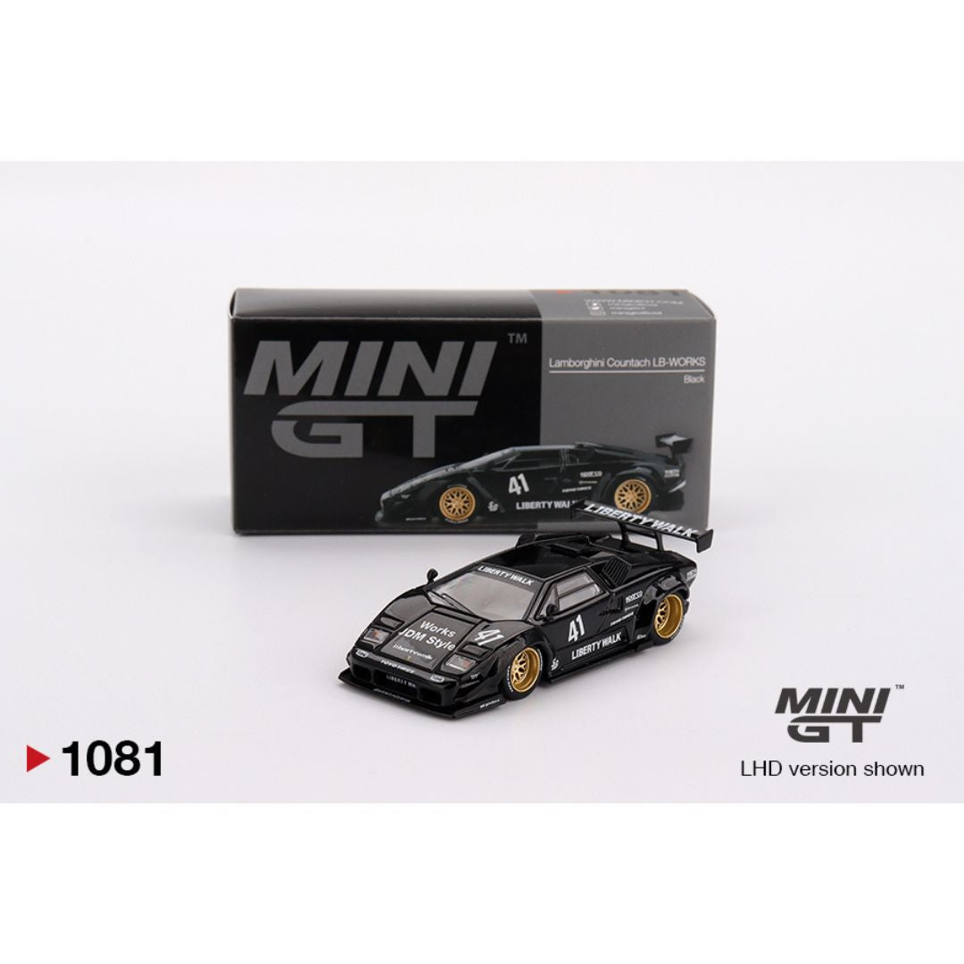 Mini GT Lamborghini Countach LB-WORKS Black - 1081