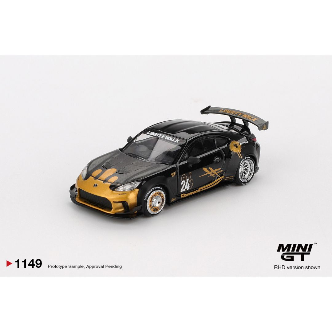Mini GT Toyota GR86 LB★Nation Black / Gold - 1149