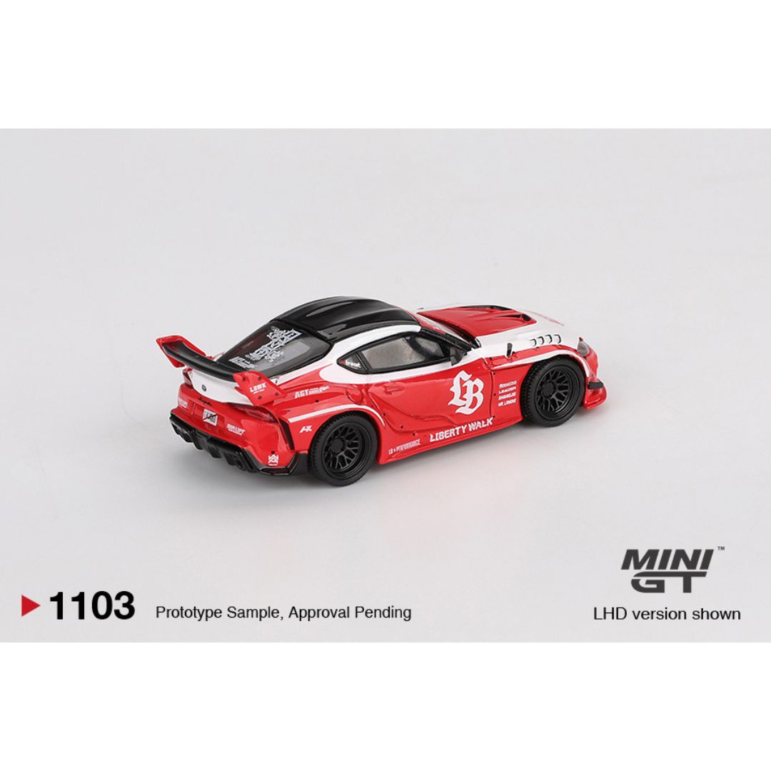 MINI GT LB★WORKS Toyota GR Supra Mini GT LB☆WORKS Toyota GR Supra Red - 1103