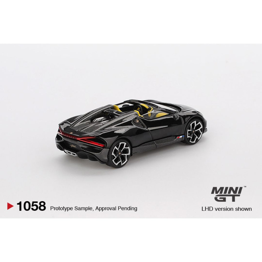 Mini GT Bugatti W16 Mistral Black - 1058