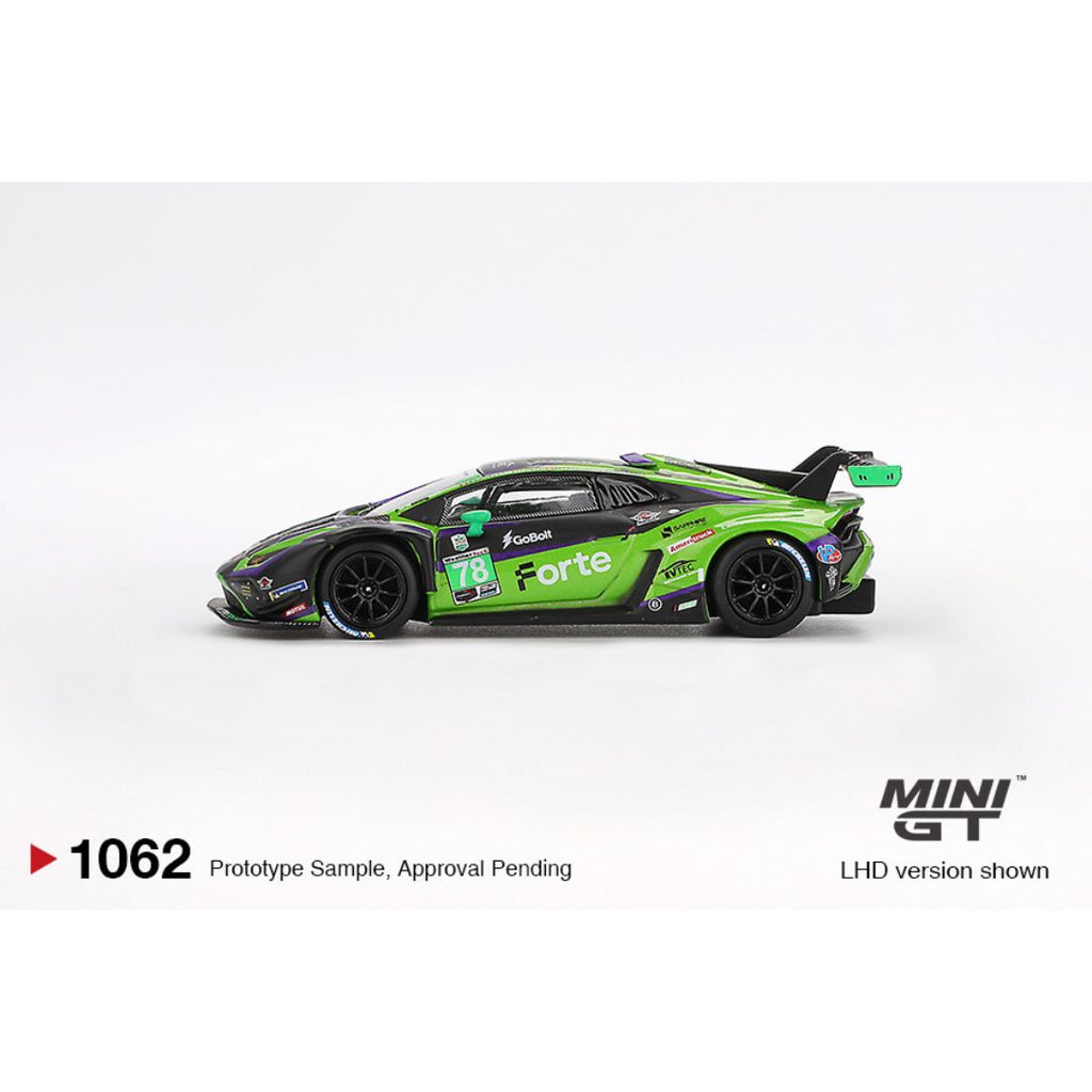 Mini GT Lamborghini Huracán GT3 EVO2 #78 Forte Racing 2024 IMSA Daytona 24 Hrs - 1062