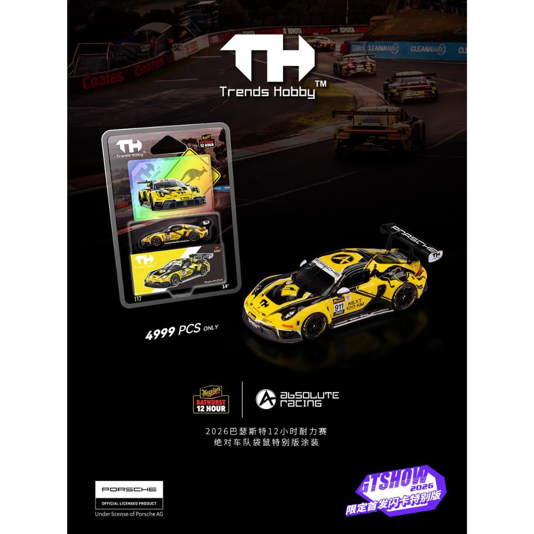 *PRE-ORDER* Trends Hobby Porsche 911 GT3 R Bathurst 12 Hour 2026 #911 | 2026 GT Show