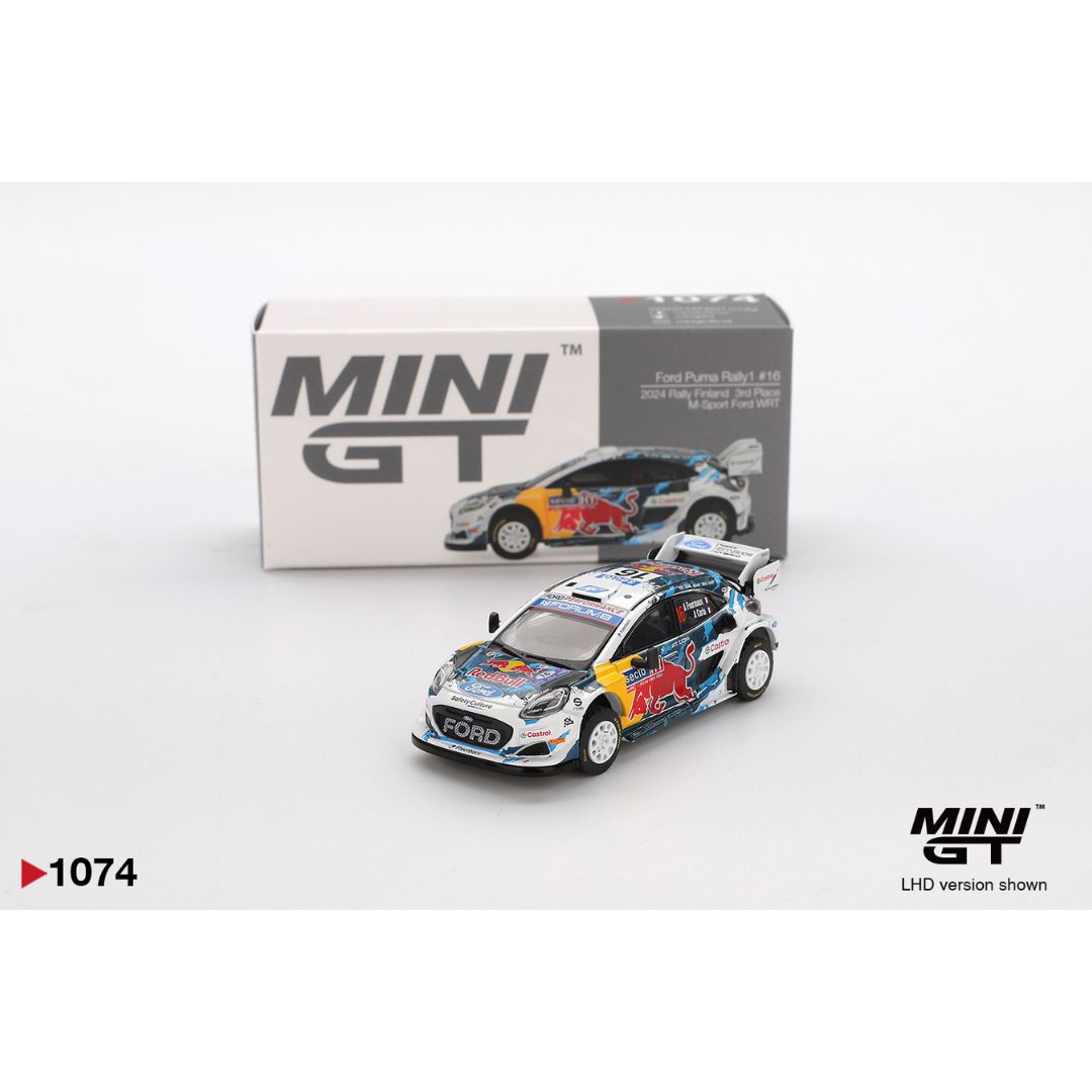 Mini GT Ford Puma Rally1 #16 M-Sport Ford WRT 2024 Rally Finland 3rd Place - 1074