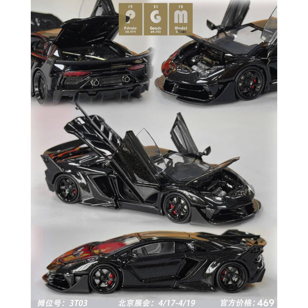 *PRE-ORDER* PGM Lamborghini Aventador LP700 GT EVO Gen.2 Black | 2026 Hobby Expo China