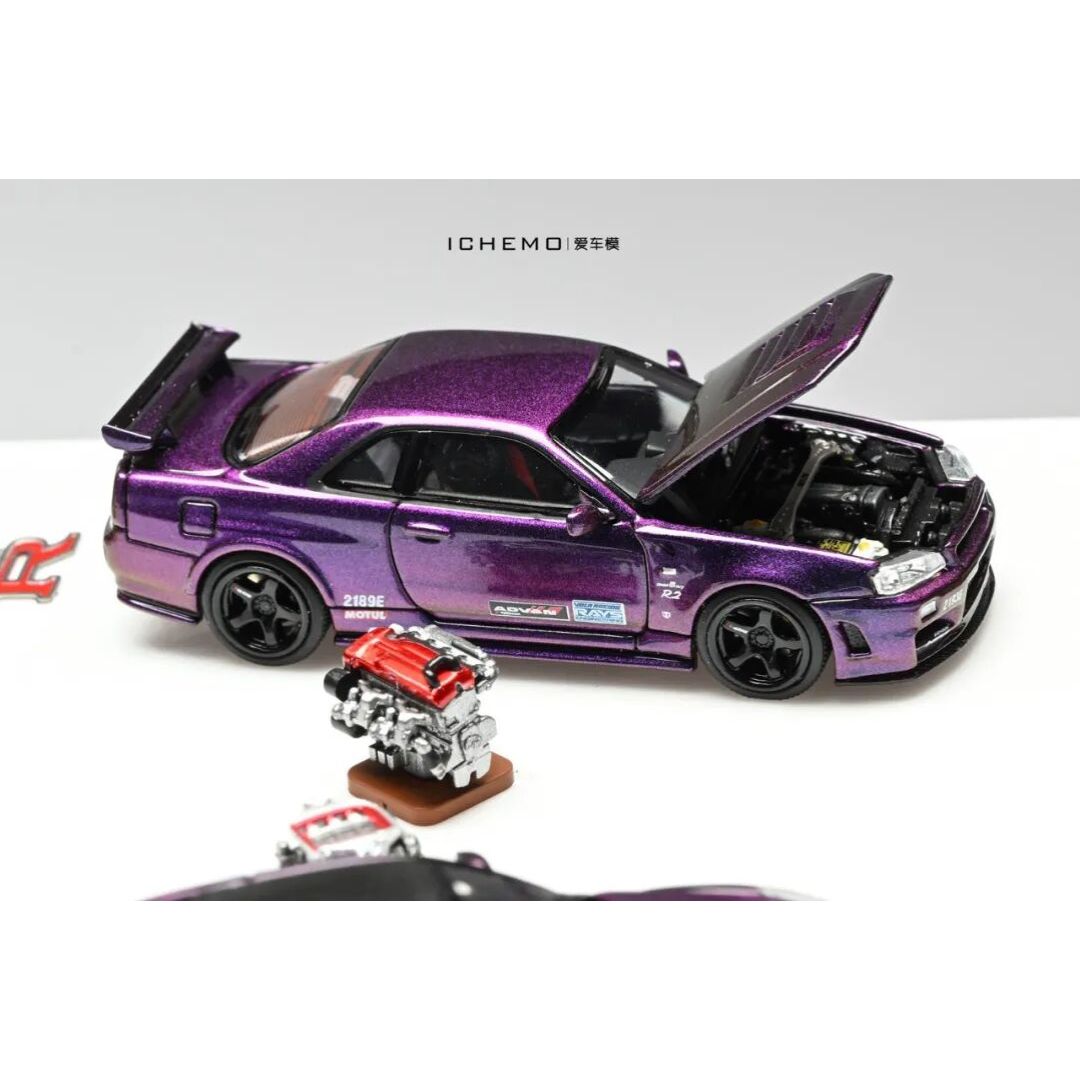 *PRE-ORDER* Ichemo Set GTR R34 / GTR R35 CRS Midnight Purple | 2025 Auto Passion Alliance (APA)
