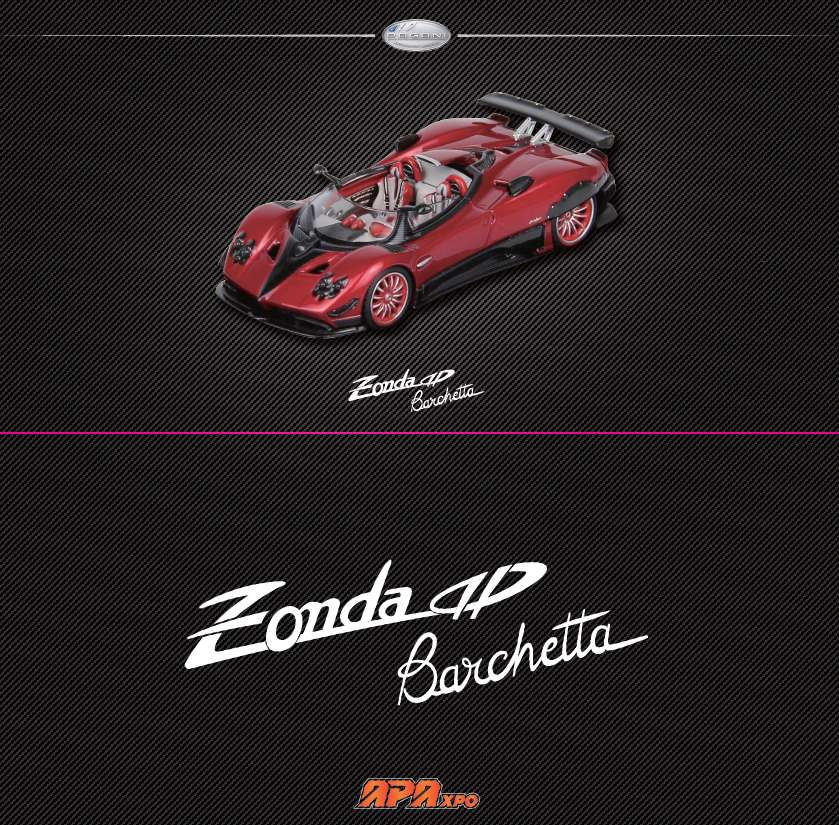 *PRE-ORDER* LCD Models Pagani Zonda HP Barchetta Red | 2025 Auto Passion Alliance (APA)