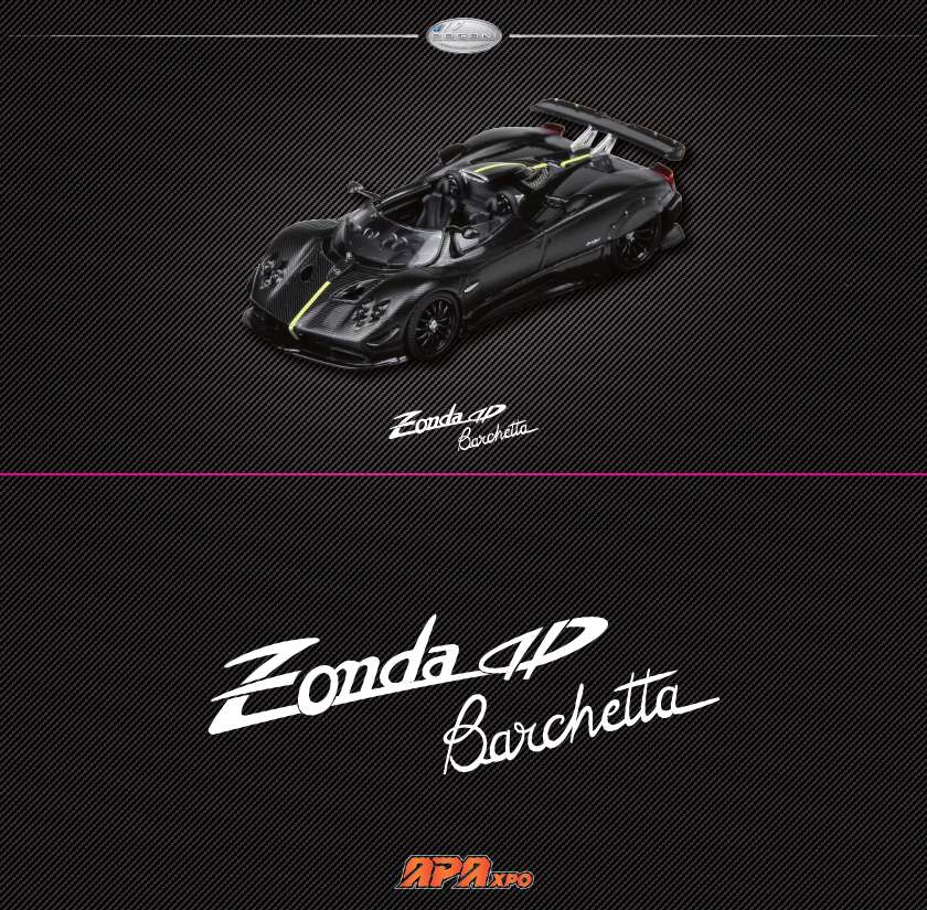 *PRE-ORDER* LCD Models Pagani Zonda HP Barchetta Carbon Fiber | 2025 Auto Passion Alliance (APA)