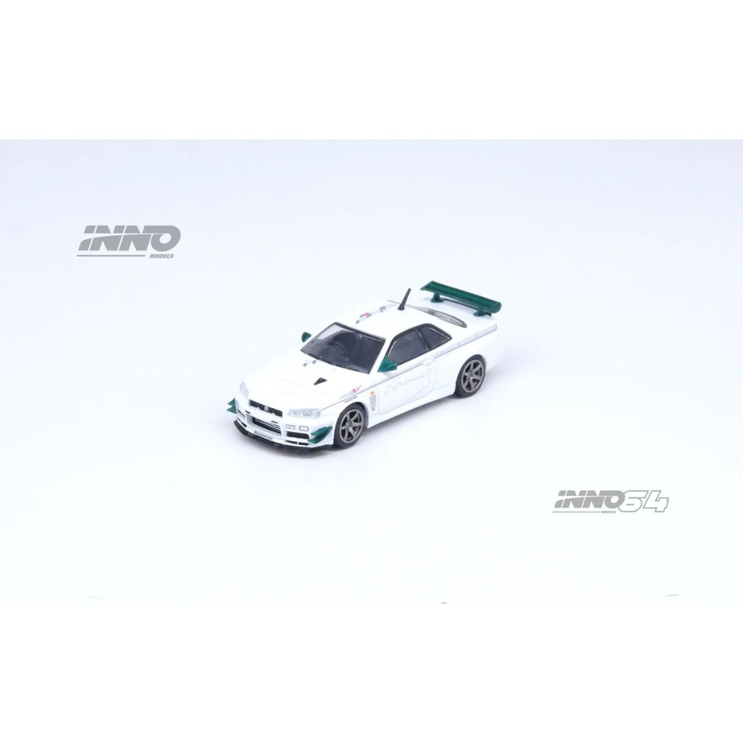 Inno 64 Nissan Skyline GT-R (R34) V-Spec Tuned by Mine's - Blanco