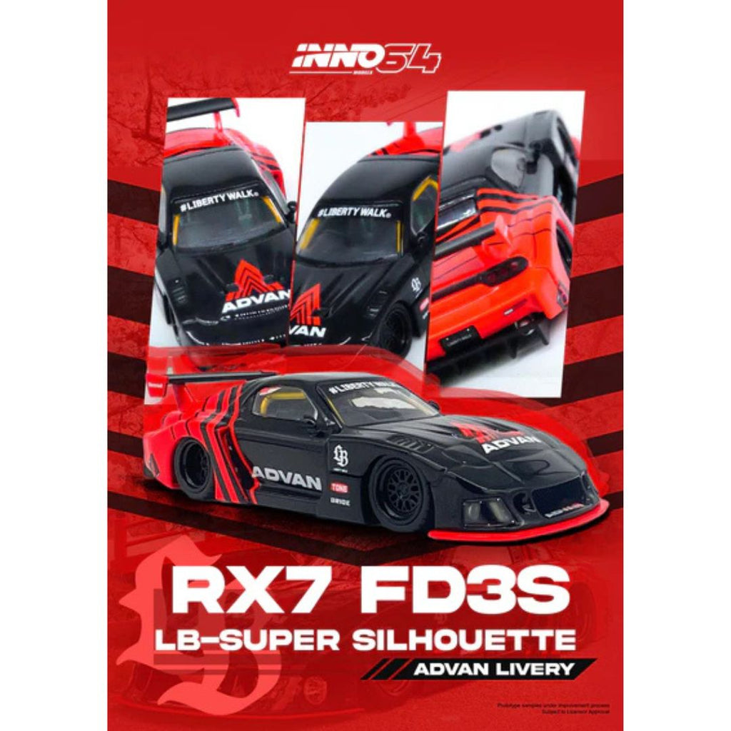 Inno 64 LBWK Mazda RX7 (FD3S) LB Super Silhouette "Advan Livery"