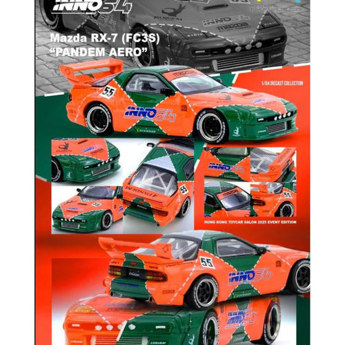 *EN CAMINO* Inno64 Mazda RX-7 FC3S Pandem Aero Hong Kong Toy Car Salon 2025