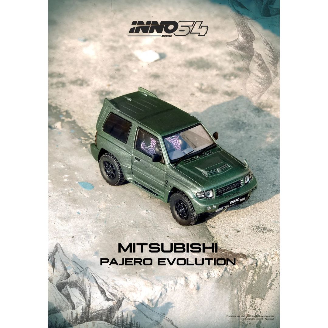 *EN CAMINO* Inno64 Mitsubishi Pajero Evolution Satin Green
