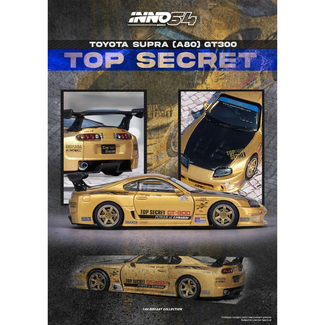 Inno 64 Toyota Supra (A80) Top Secret GT300 TAS2026 1/64 INNO