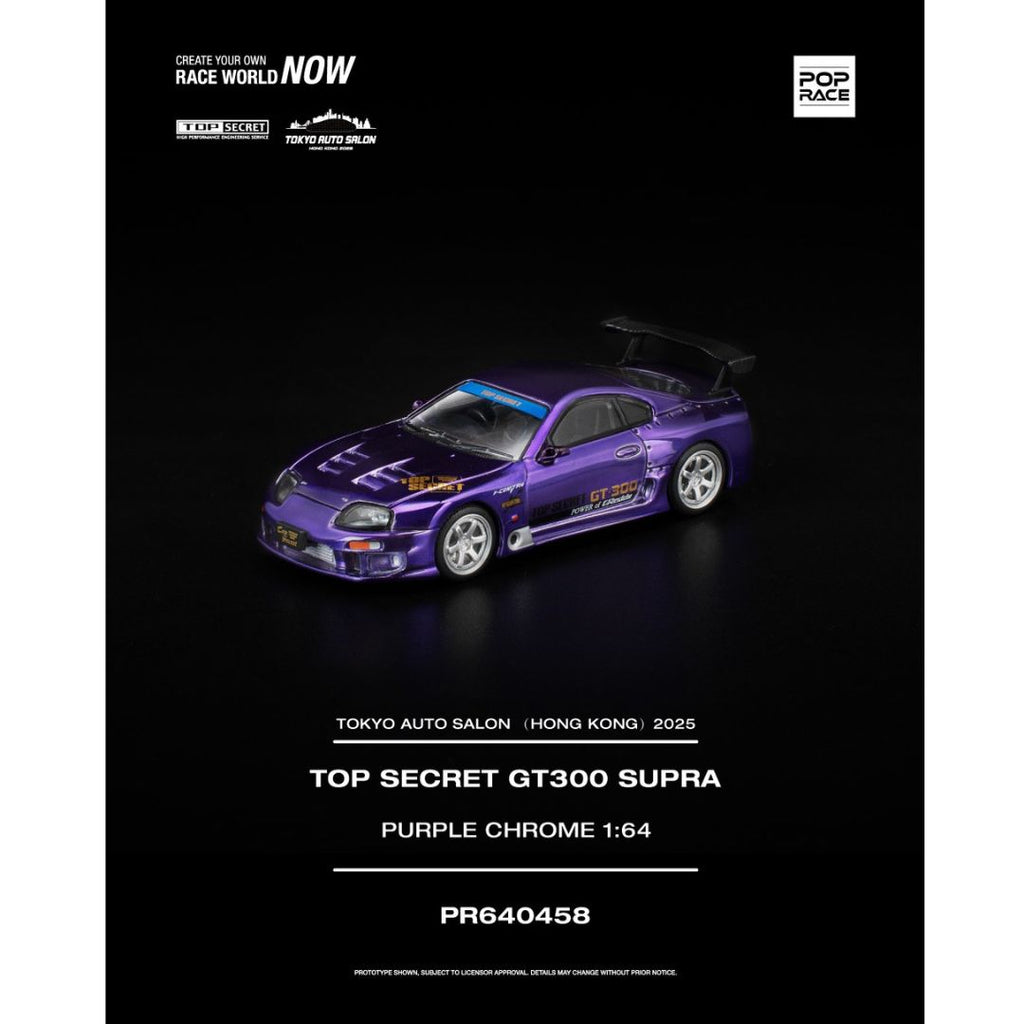 *PRE-ORDER* Pop Race Top Secret GT300 Supra | 2025 Hong Kong Tokyo Auto Salon