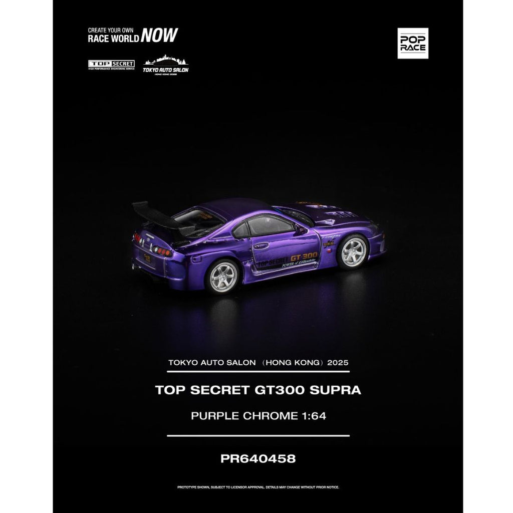 *PRE-ORDER* Pop Race Top Secret GT300 Supra | 2025 Hong Kong Tokyo Auto Salon