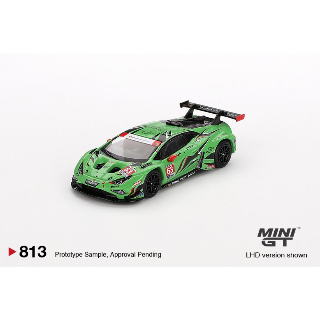 Mini GT Lamborghini Huracán GT3 EVO2 #63 Iron Lynx Daytona 24 Hrs - 813