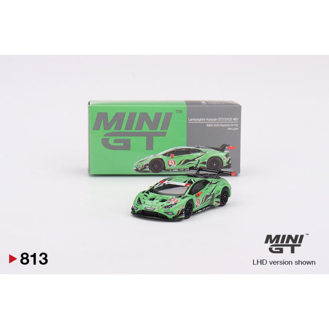 Mini GT Lamborghini Huracán GT3 EVO2 #63 Iron Lynx Daytona 24 Hrs - 813