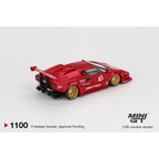 *EN CAMINO* Mini GT Lamborghini Countach LB-WORKS Red - 1100