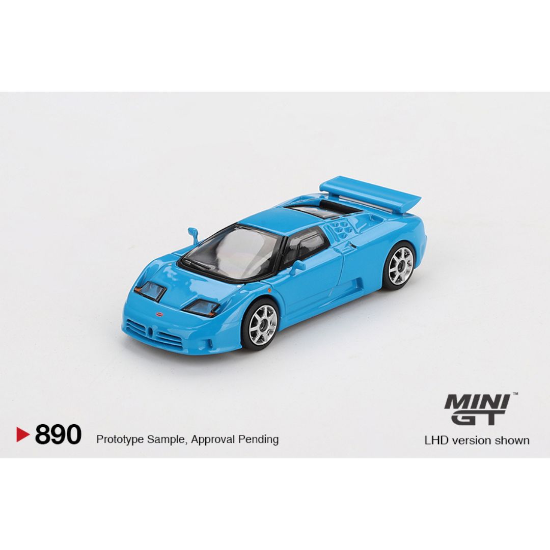 BUGATTI 青 ミニカー Mini GT Bugatti EB110 Super Sport - 890