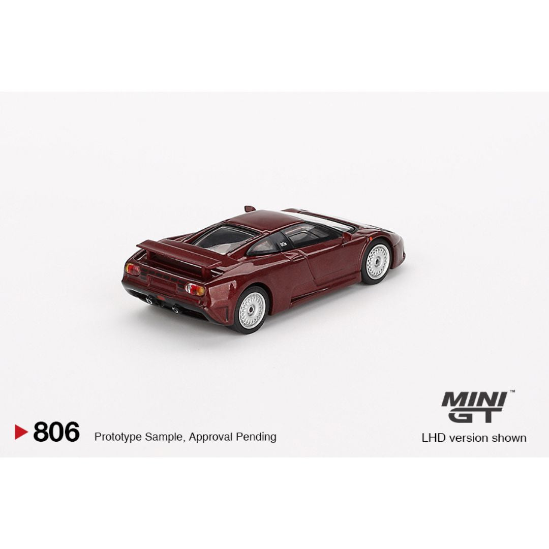 Mini GT Bugatti EB110 GT Dark Red Metallic 1995 - 806