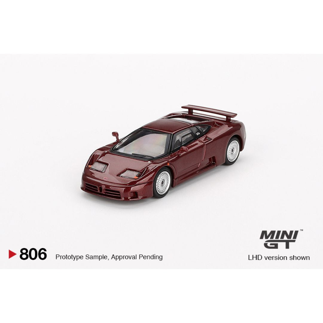 Mini GT Bugatti EB110 GT Dark Red Metallic 1995 - 806