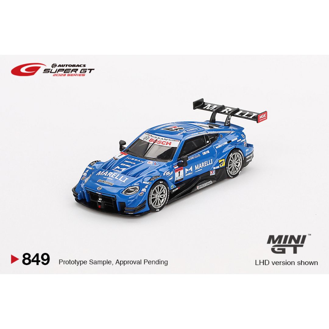 Mini GT Nissan Z GT500 #1 MARELLI IMPUL Z TEAM IMPUL 2023 SUPER GT SERIES – 849