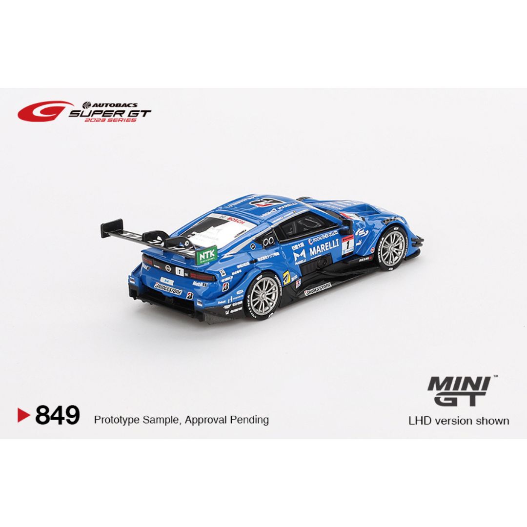 Mini GT Nissan Z GT500 #1 MARELLI IMPUL Z TEAM IMPUL 2023 SUPER GT SERIES – 849