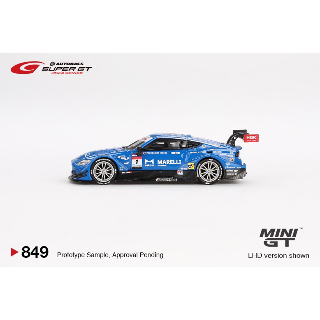 Mini GT Nissan Z GT500 #1 MARELLI IMPUL Z TEAM IMPUL 2023 SUPER GT SERIES – 849