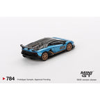 Mini GT Lamborghini Aventador SVJ 63 Blu Aegir 2023 - 784