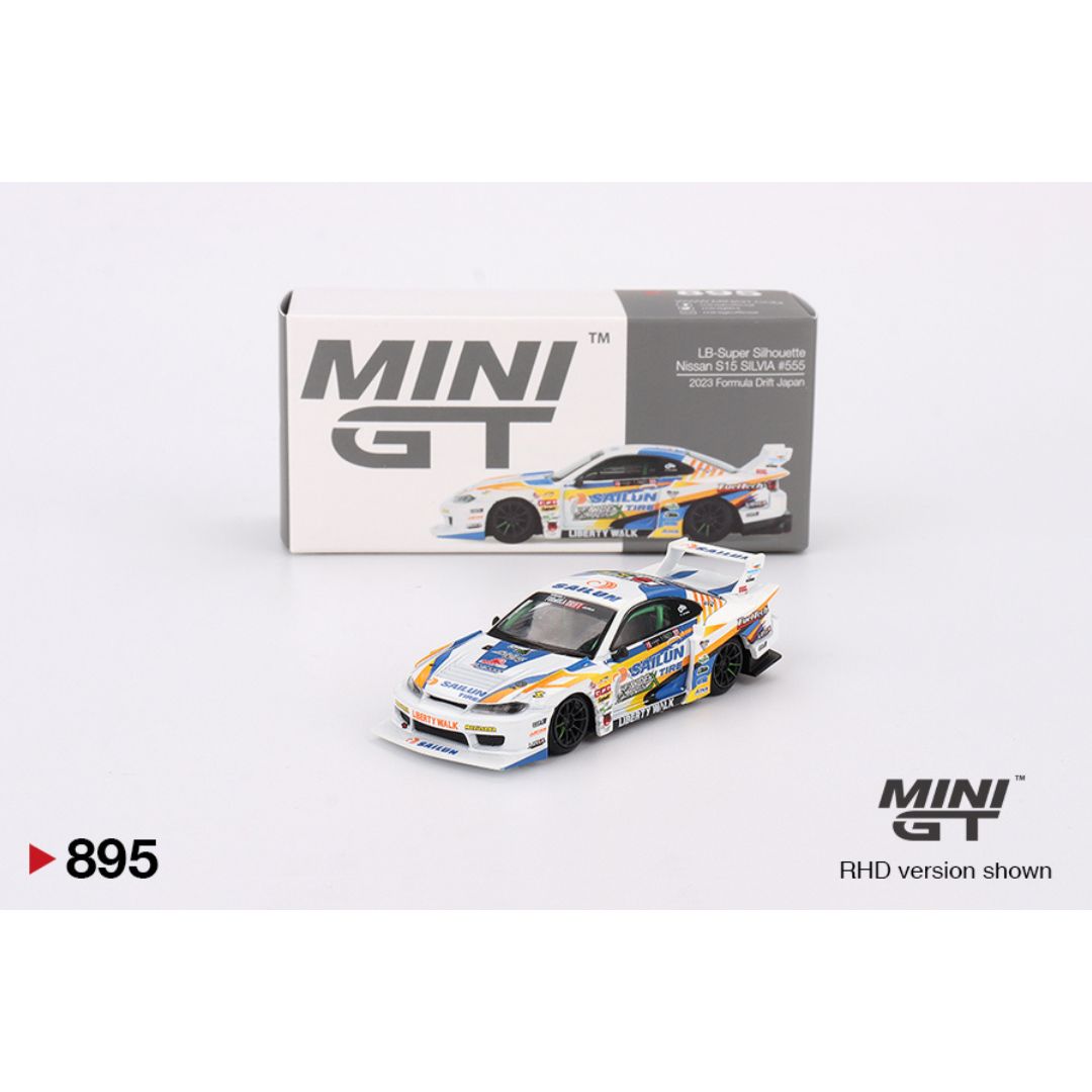 Mini GT LB-Super Silhouette Nissan S15 Silvia #555 - 895
