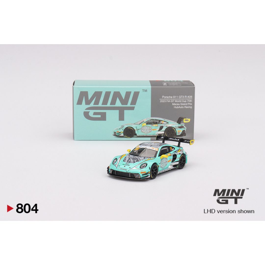 Mini GT Porsche 911 (992) GT3 R #28 HubAuto Racing Macau Grand Prix 2023 - 804