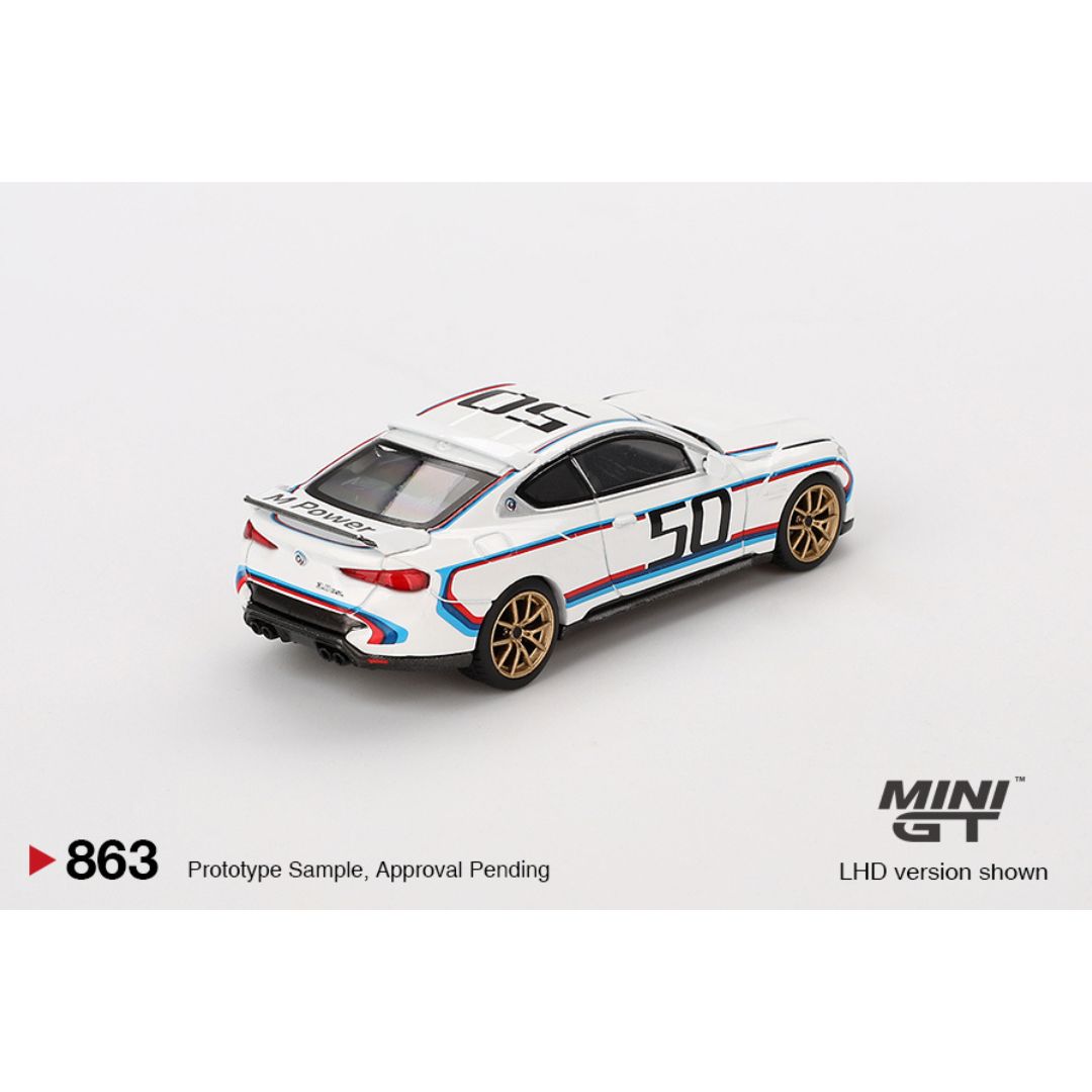 *EN CAMINO* Mini GT BMW 3.0 CSL White - 863