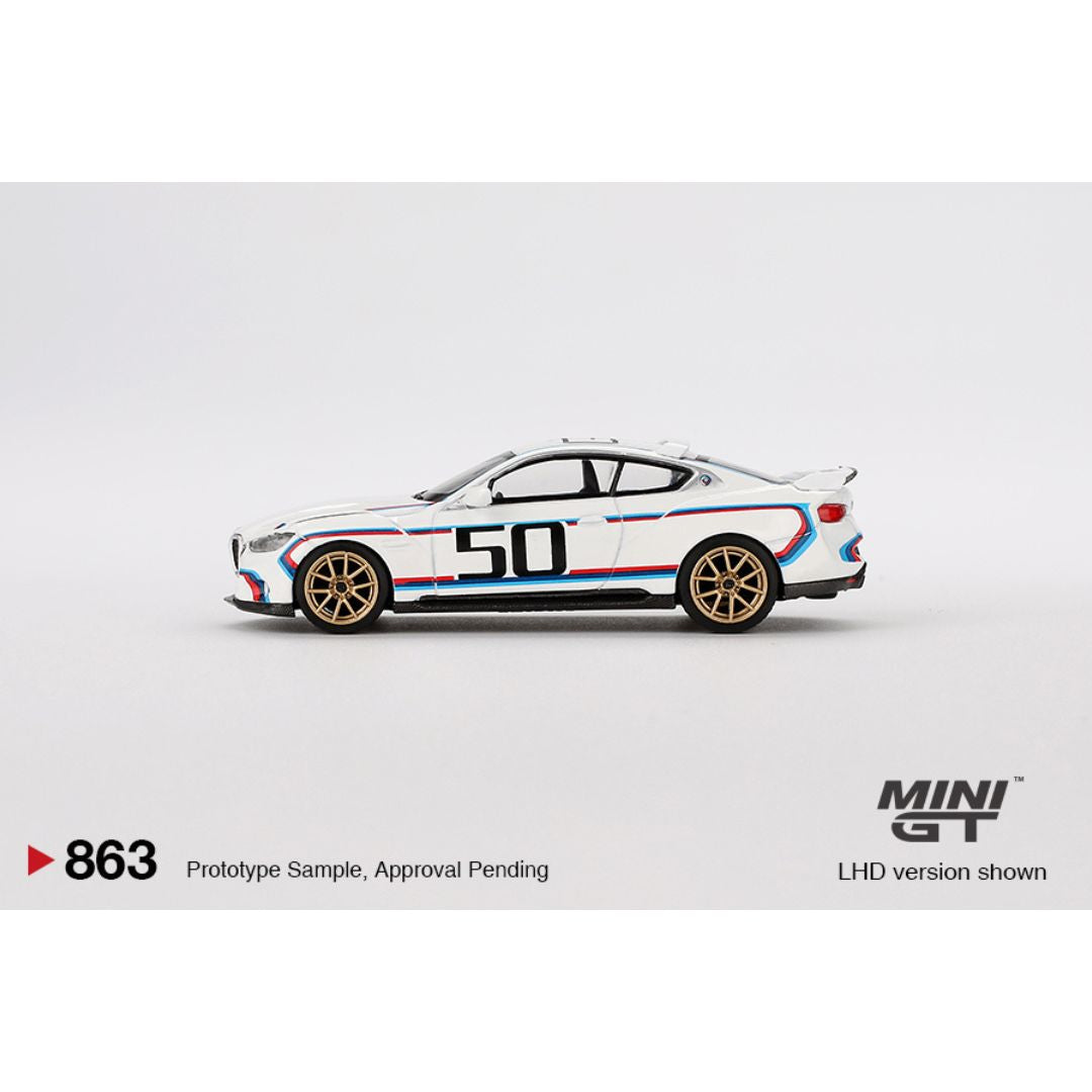 *EN CAMINO* Mini GT BMW 3.0 CSL White - 863