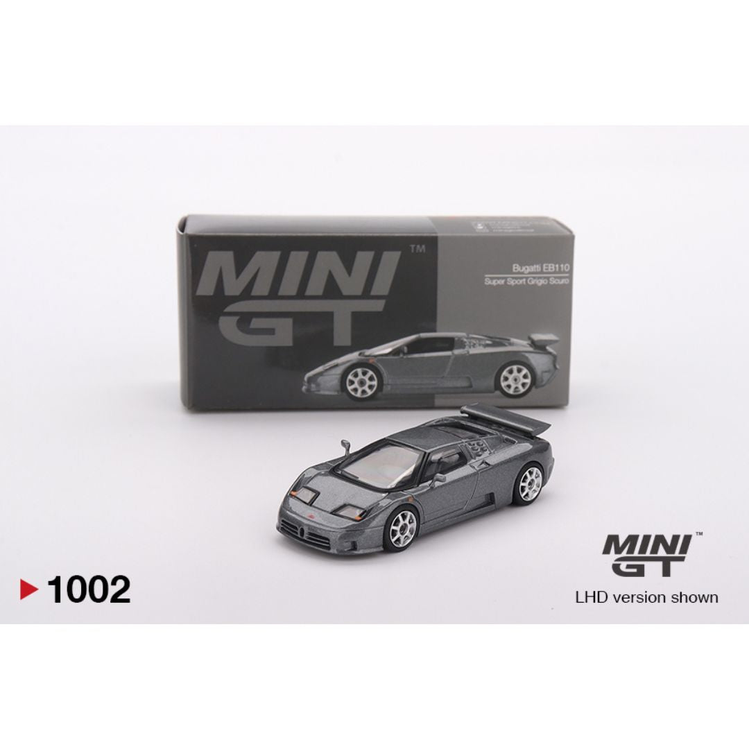*EN CAMINO* Mini GT Bugatti EB110 Super Sport Grigio Scuro - 1002