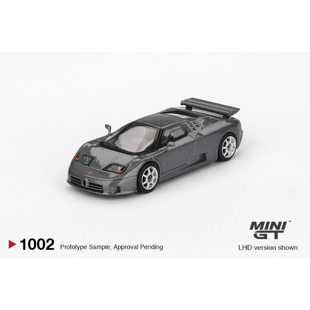 *EN CAMINO* Mini GT Bugatti EB110 Super Sport Grigio Scuro - 1002