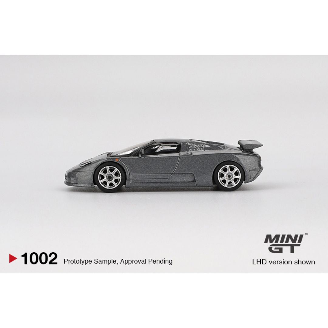 *EN CAMINO* Mini GT Bugatti EB110 Super Sport Grigio Scuro - 1002