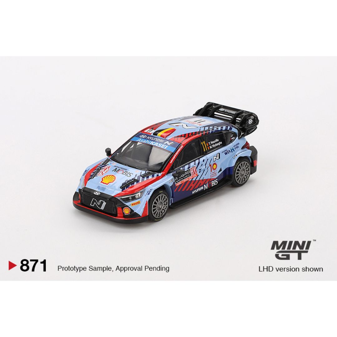 Mini GT Hyundai i20 N Rally1 Hybrid #11 2024 Rallye Monte-Carlo Winner - 871